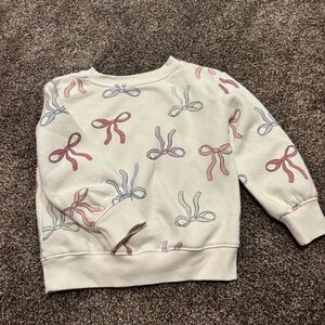 Jumping Beans Cream Sweatshirt with Colorful Bows